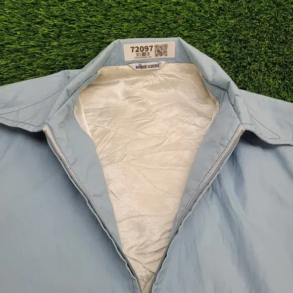 Vintage 90s MOD Jacket XL 23x28 Blue USA - Picture 3 of 11